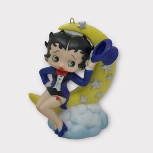 Betty Boop Porcelain Moonglow Ornament Porcelain Working Music Retro